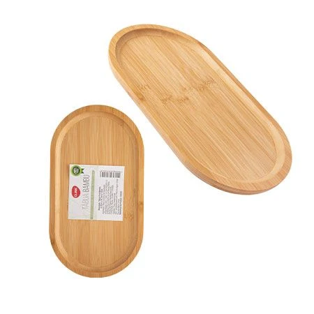 Tábua Oval de Bambu 31,5x16,7cm - Image 2