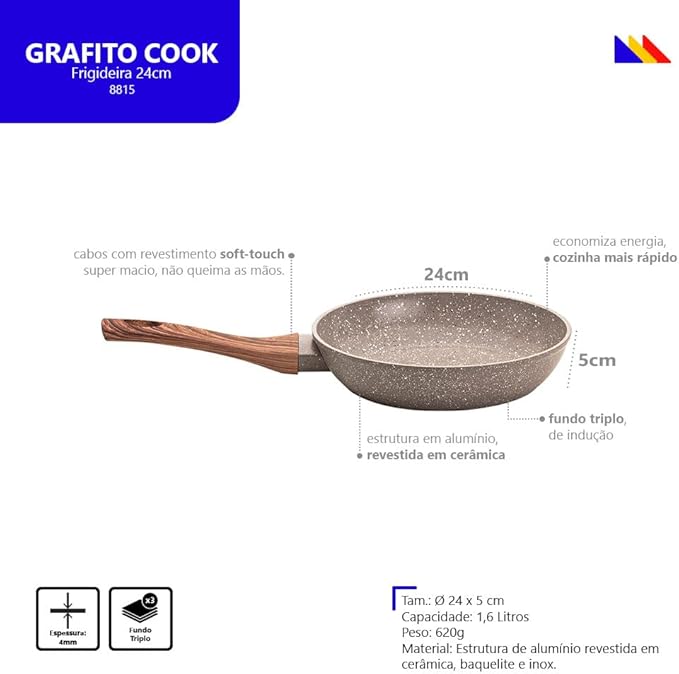 Frigideira Style Cook Grafito 24cm - Image 4