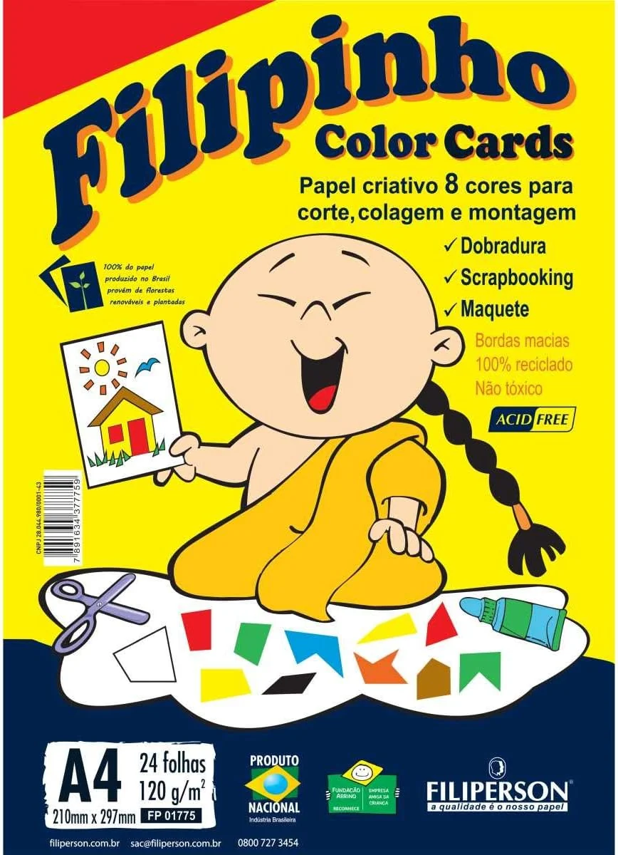 Papel Criativo Color Cards Filipinho 24f 120g - Image 2